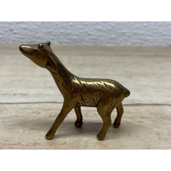 Vtg Brass Deer Figurine - Picture 2 of 8